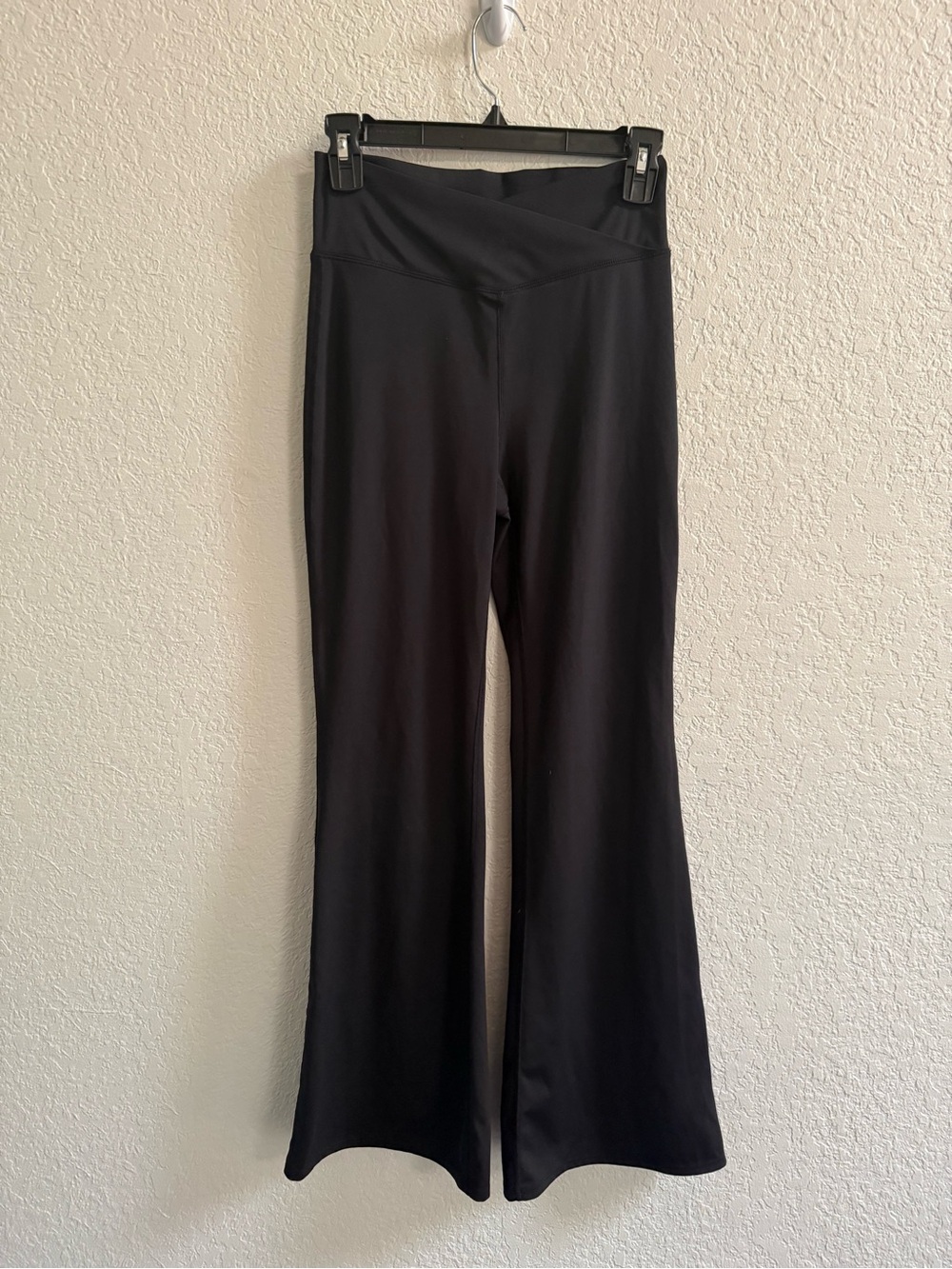 GAP Black Boot-Cut Leggings with Cross-Over Waistband
